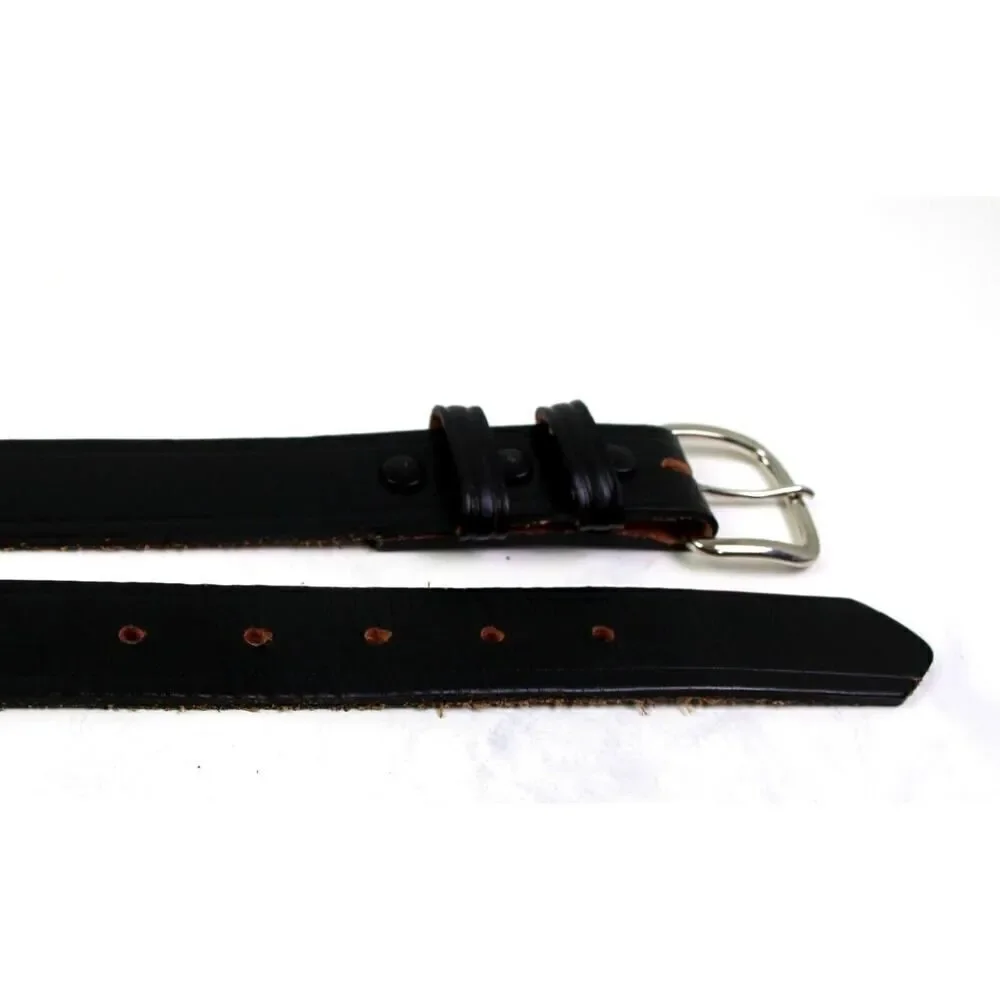 Postal USA #PE 2-2141 BLACK SADDLE LEATHER 1.25